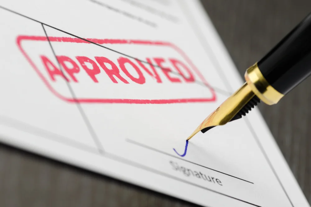 Final approval, ready to travel
